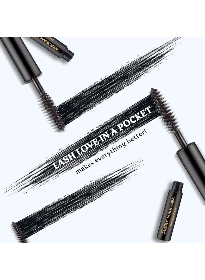 دازلير ماسكارا دازلر، 3.5 غرام - (مجموعة من 3)، خفيفة الوزن، اقتصادية، مقاومة للماء، لا تتلطخ، بحجم الجيب، غنية بمرطبات لطيفة على الرموش، نباتية ولم تُختبر على الحيوانات - Image 3